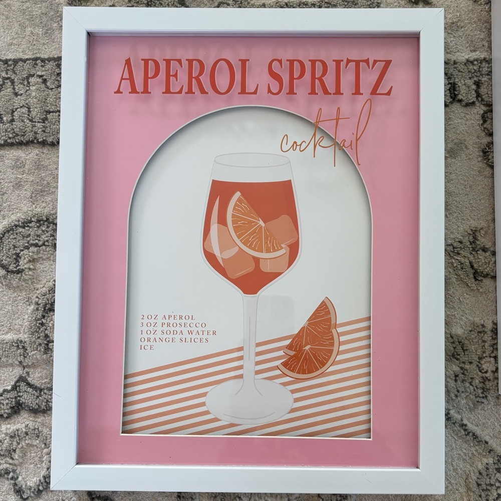 Aperol Spritz Cocktail Wall Art
